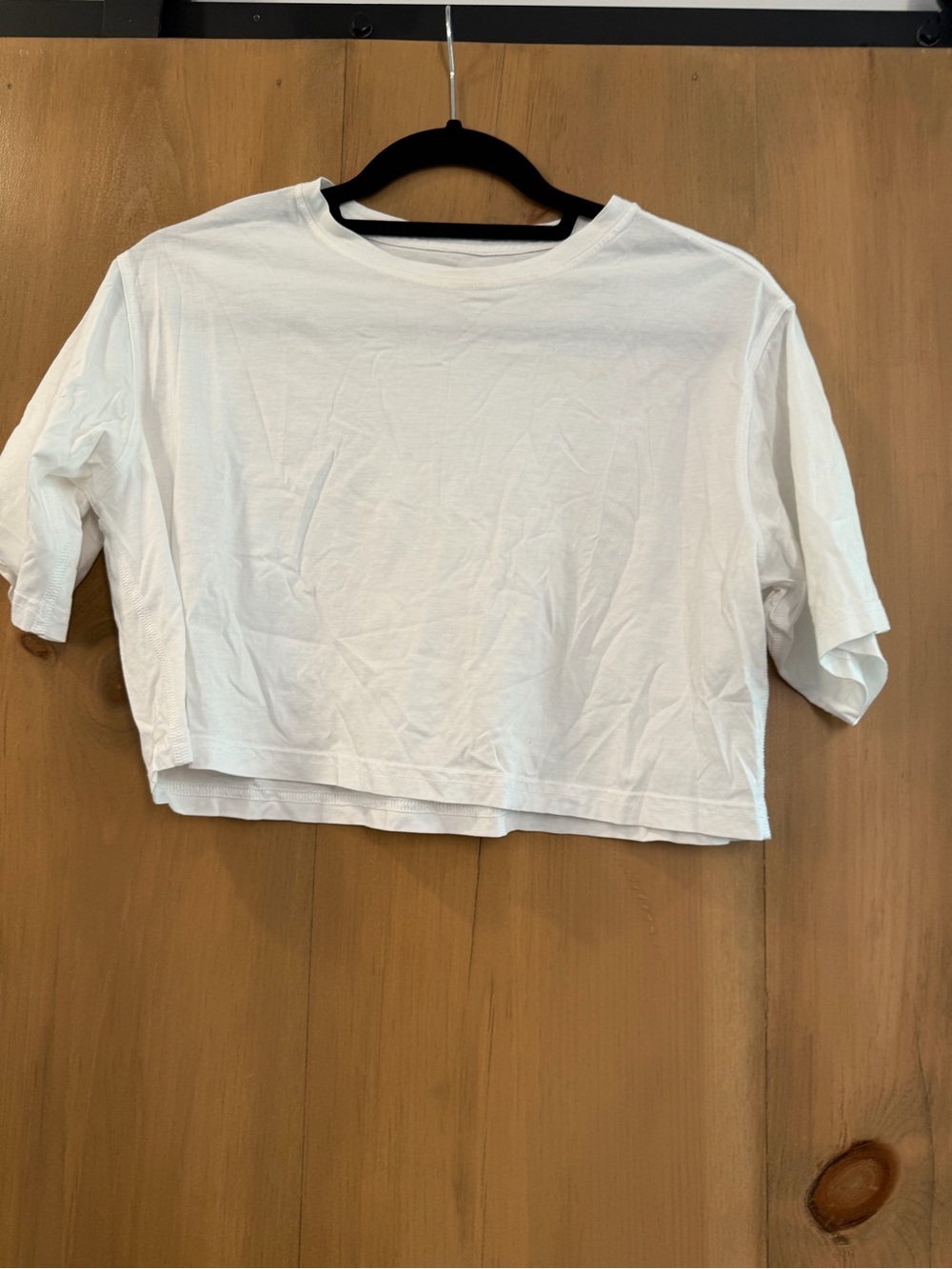 lululemon athletica White Cropped Boxy Tee